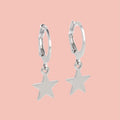 Star Hoop Earrings