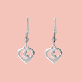 Starry Night Heart Earrings