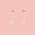 Star Ear Jacket Earrings (Gold Plated)